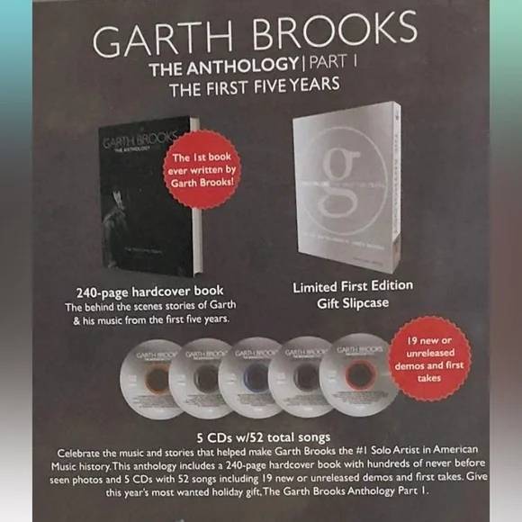 Garth Brooks The Anthology Part 1 Book & 5 CD Set (The Anthology Part 1) - Picture 2 of 10